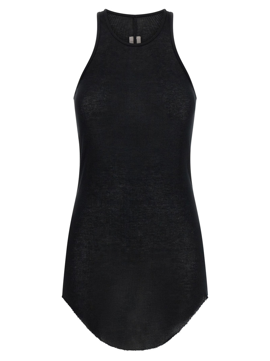 Rick Owens Black Viscose Tank Tops