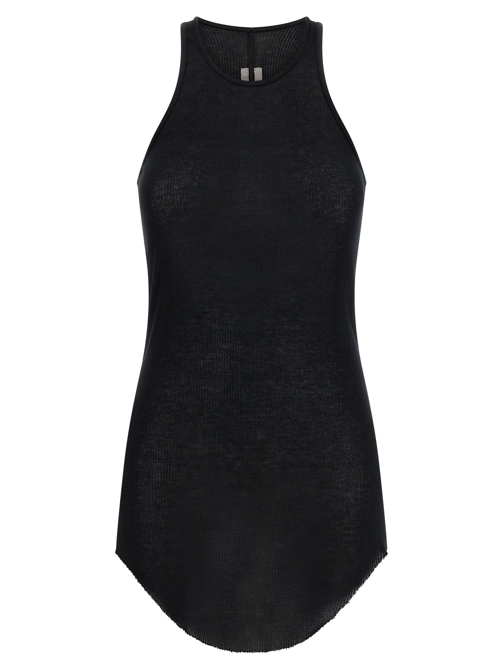 Rick Owens Black Viscose Tank Tops