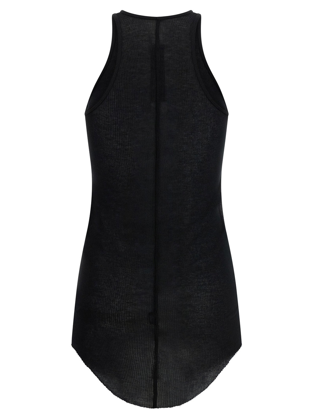 Rick Owens Black Viscose Tank Tops