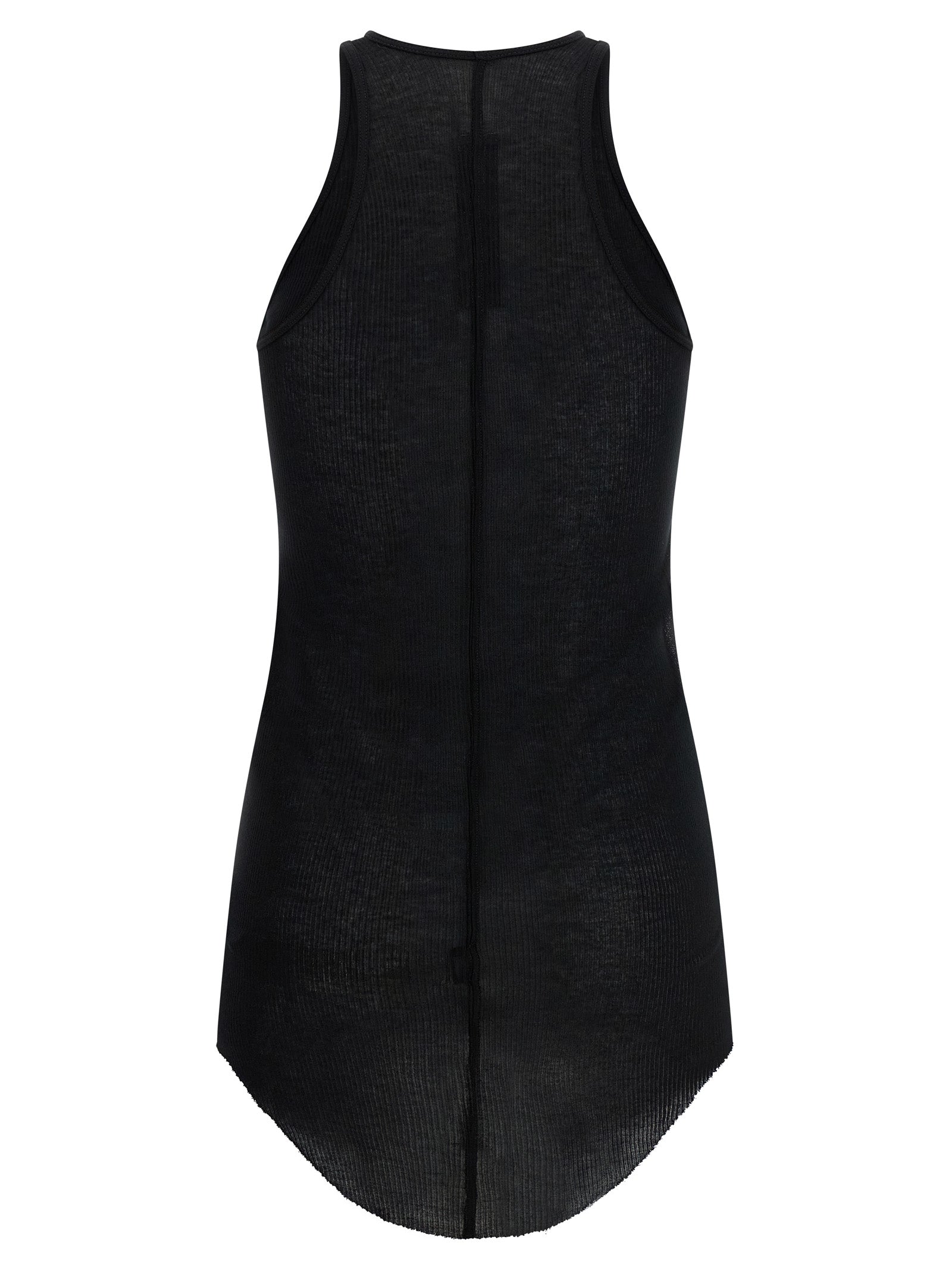 Rick Owens Black Viscose Tank Tops