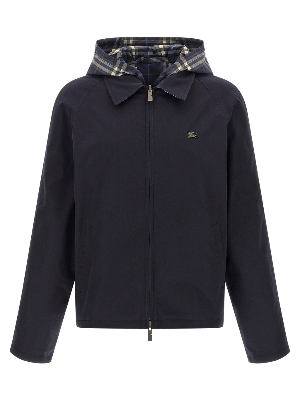 Burberry Blue Cotton Full-Length Jacket