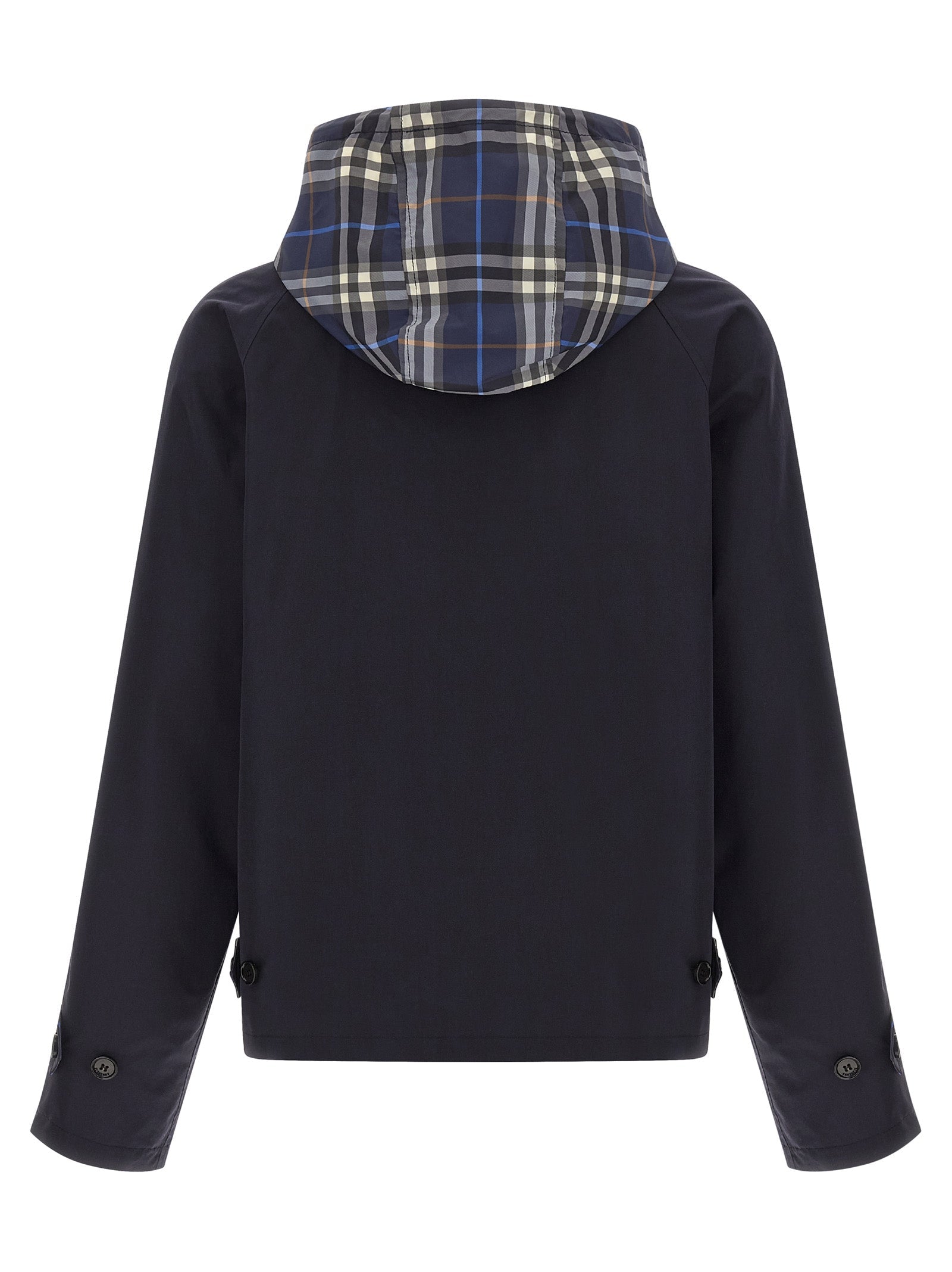 Burberry Blue Cotton Full-Length Jacket