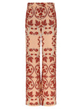 F.R.S. - FOR RESTLESS SLEEPERS Multicolor Silk Casual Pants