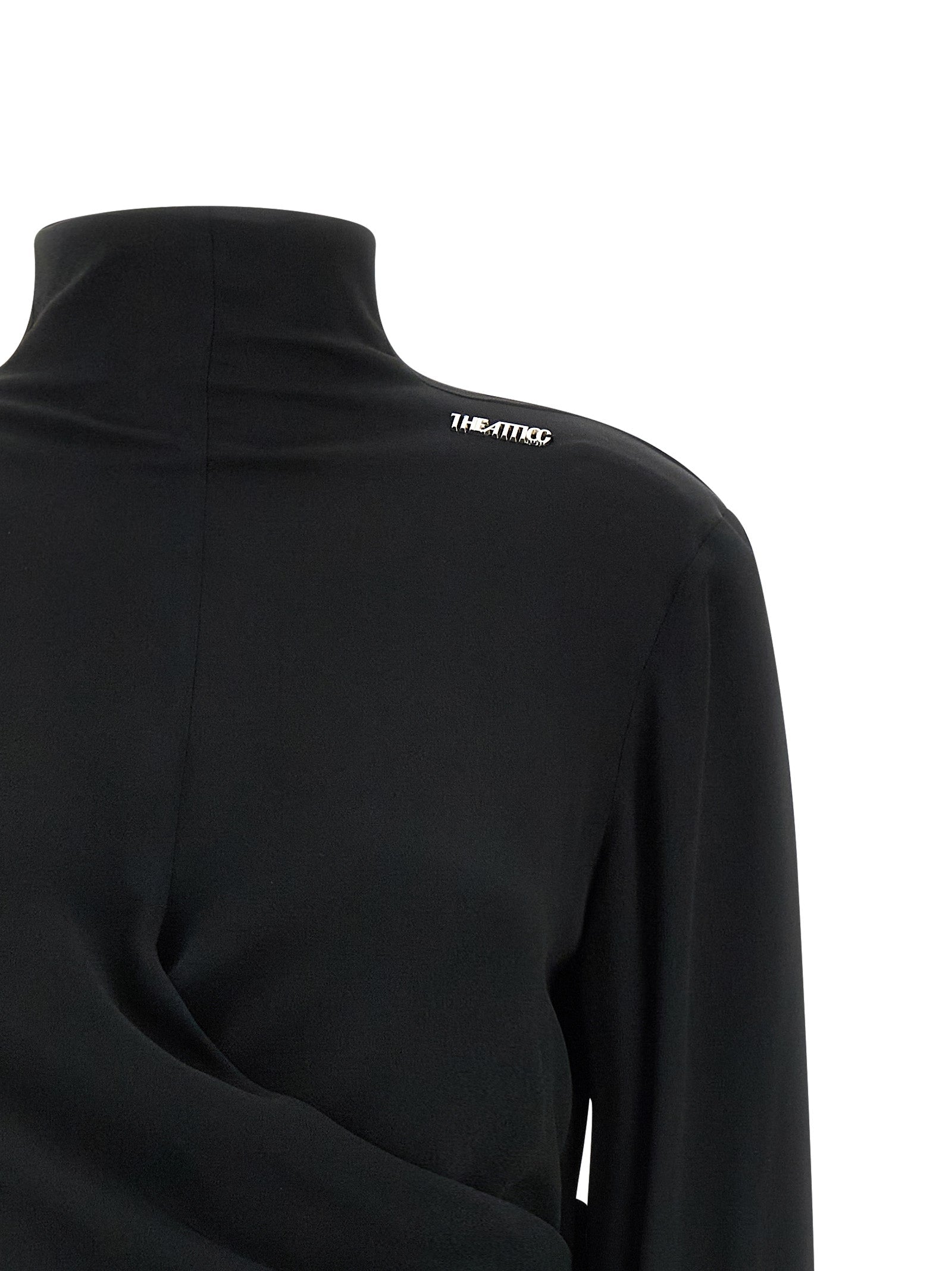 The Attico Black Acetate Tank Tops