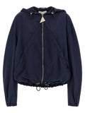 The Attico Blue Polyamide Bomber