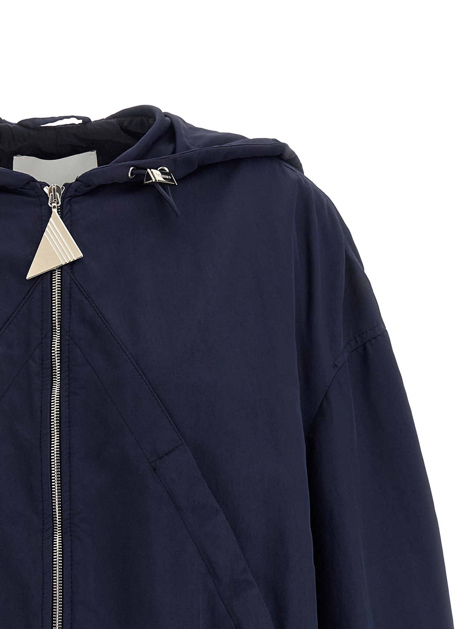 The Attico Blue Polyamide Bomber