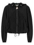 The Attico Black Polyester Bomber
