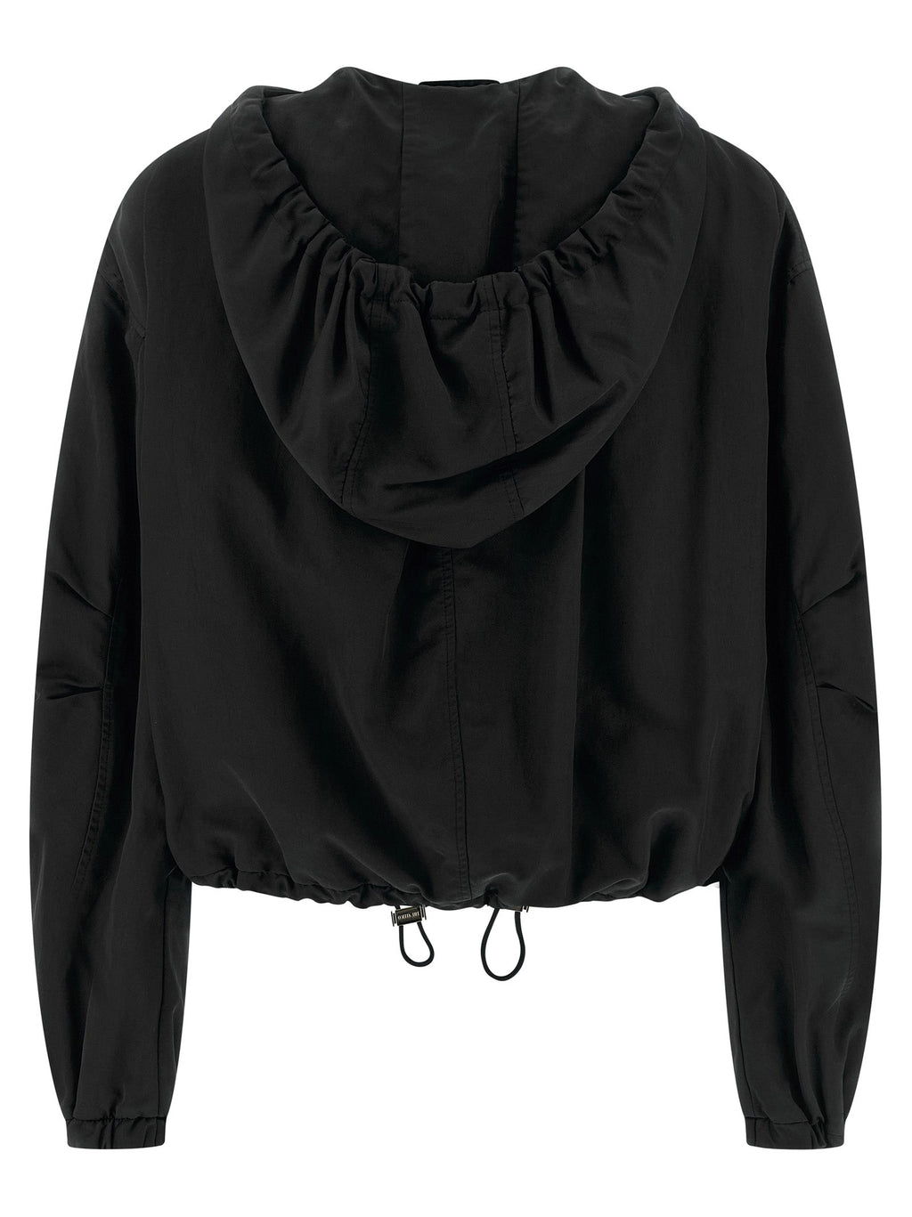 The Attico Black Polyester Bomber