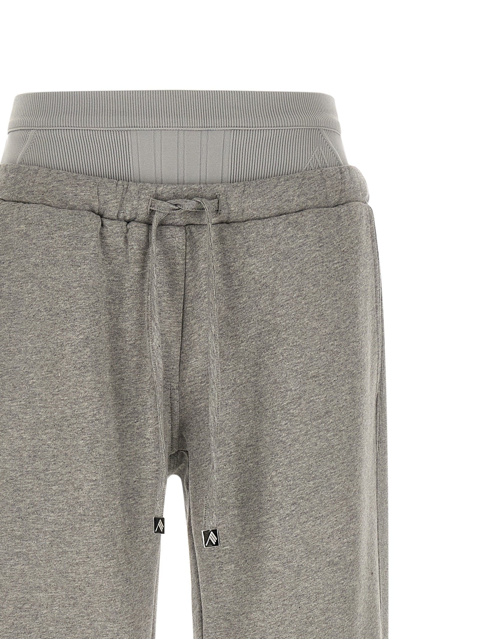 The Attico Gray Cotton Joggers (Workout Pants)