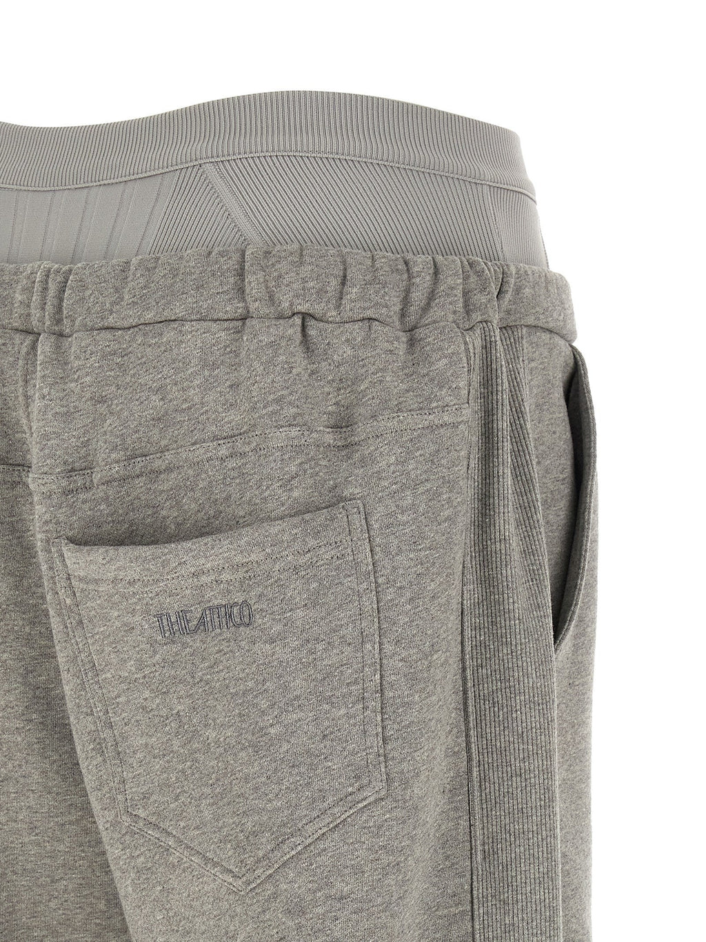 The Attico Gray Cotton Joggers (Workout Pants)