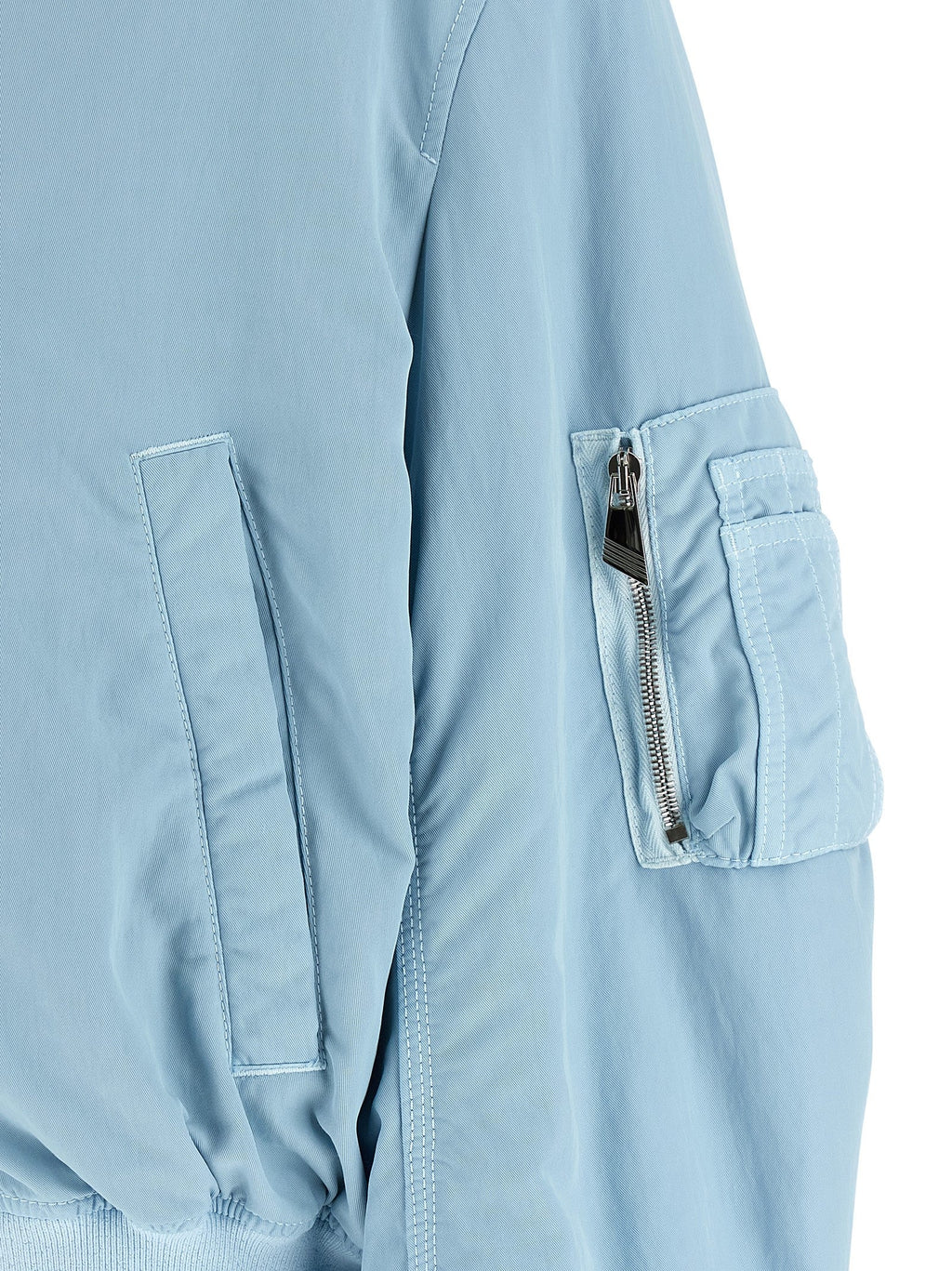 The Attico Blue Polyamide Bomber