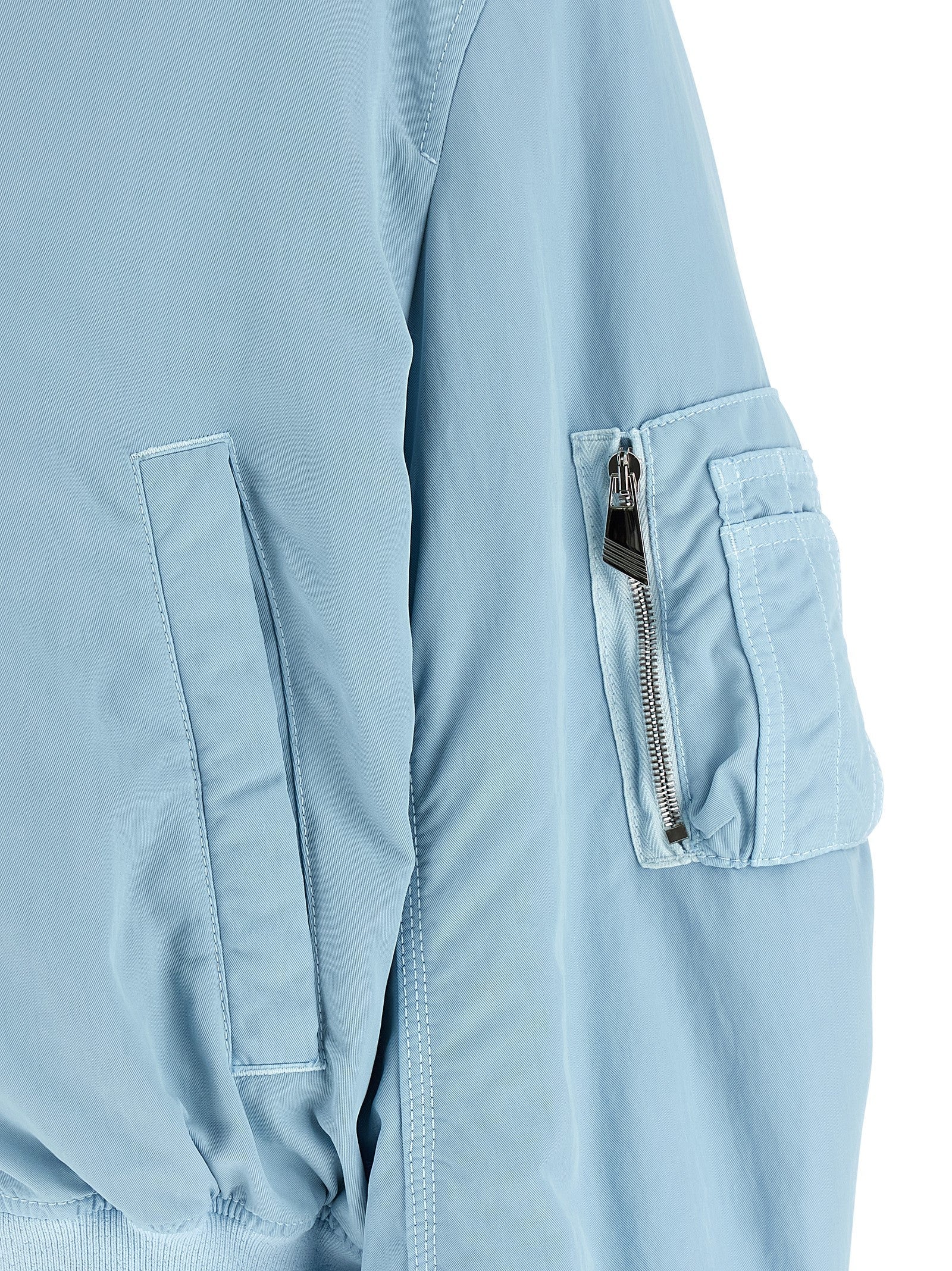 The Attico Blue Polyamide Bomber