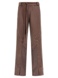 The Attico Brown Cotton Casual Pants