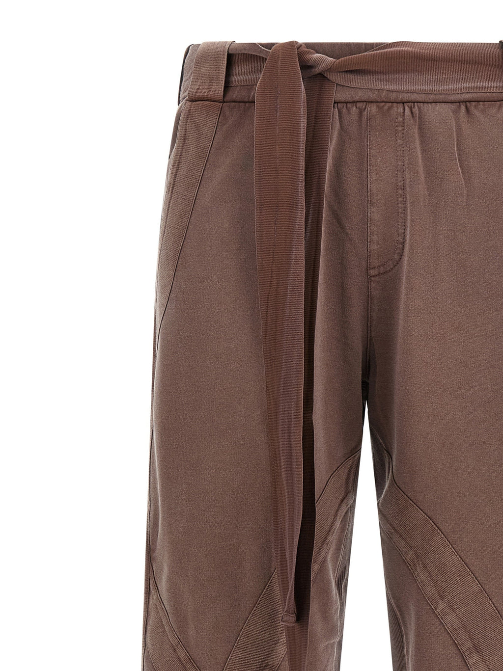 The Attico Brown Cotton Casual Pants
