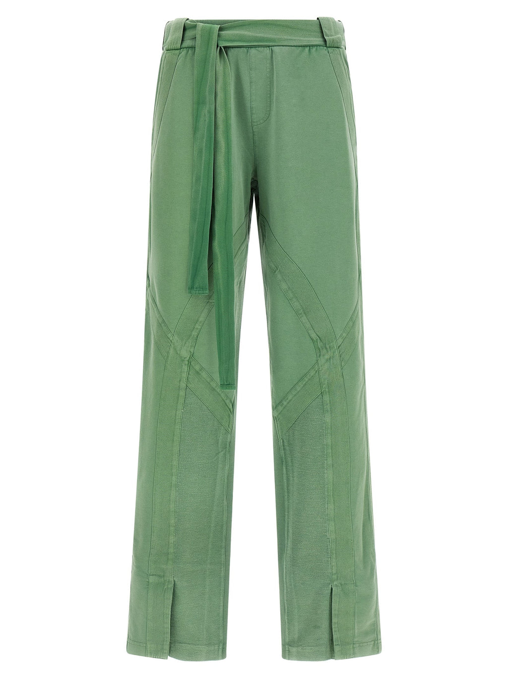 The Attico Bicolor Cotton Casual Pants