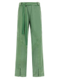 The Attico Bicolor Cotton Casual Pants