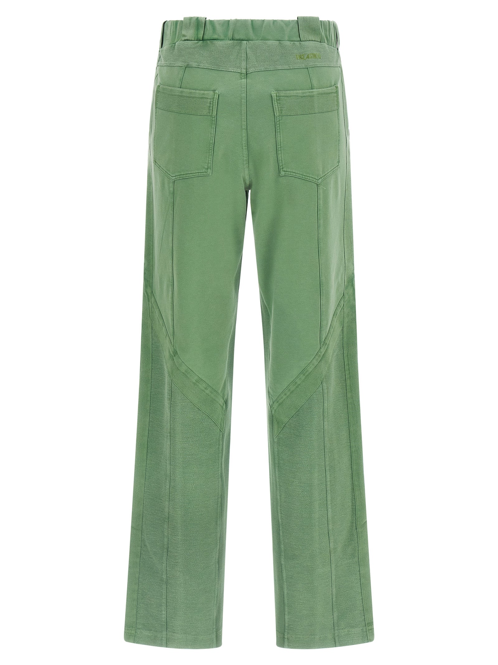 The Attico Bicolor Cotton Casual Pants