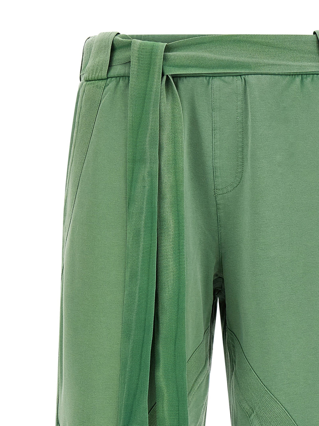 The Attico Bicolor Cotton Casual Pants