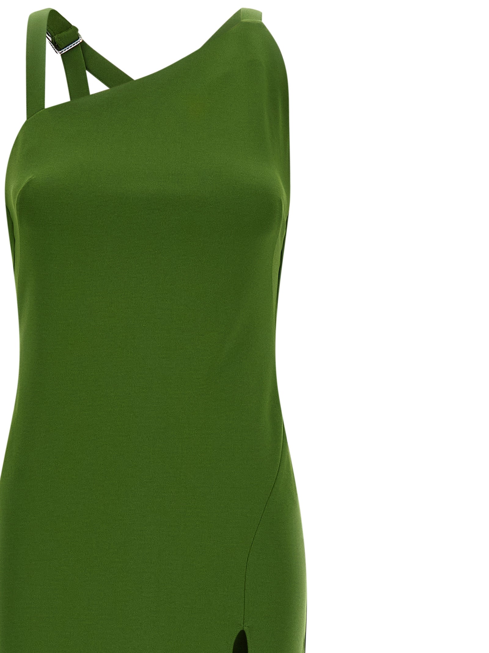 The Attico Bicolor Viscose Long Dress