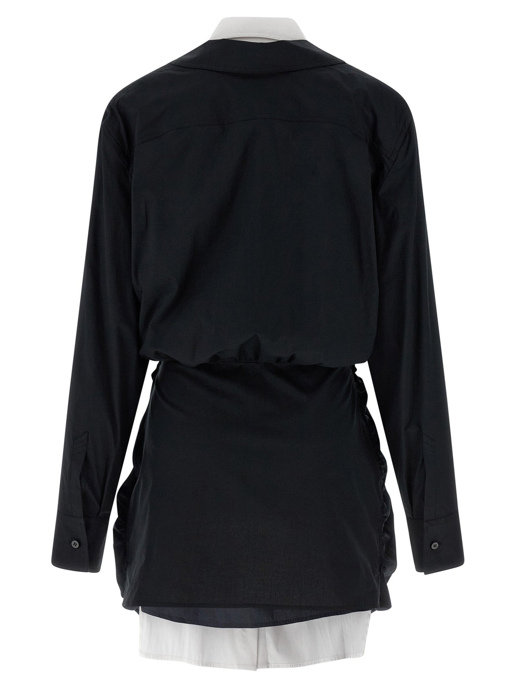The Attico Bicolor Cotton Short Dress