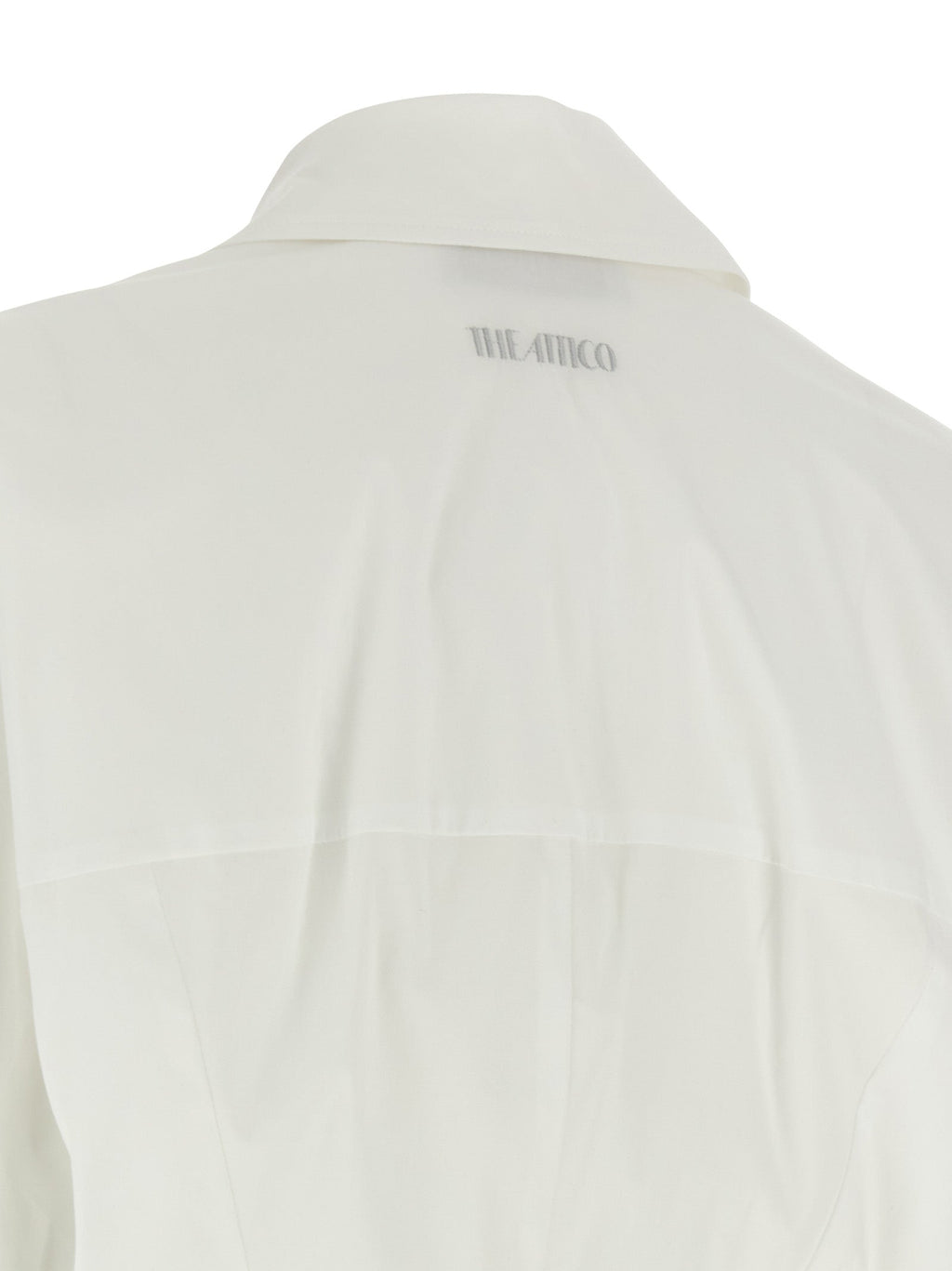 The Attico White Cotton Short Dress