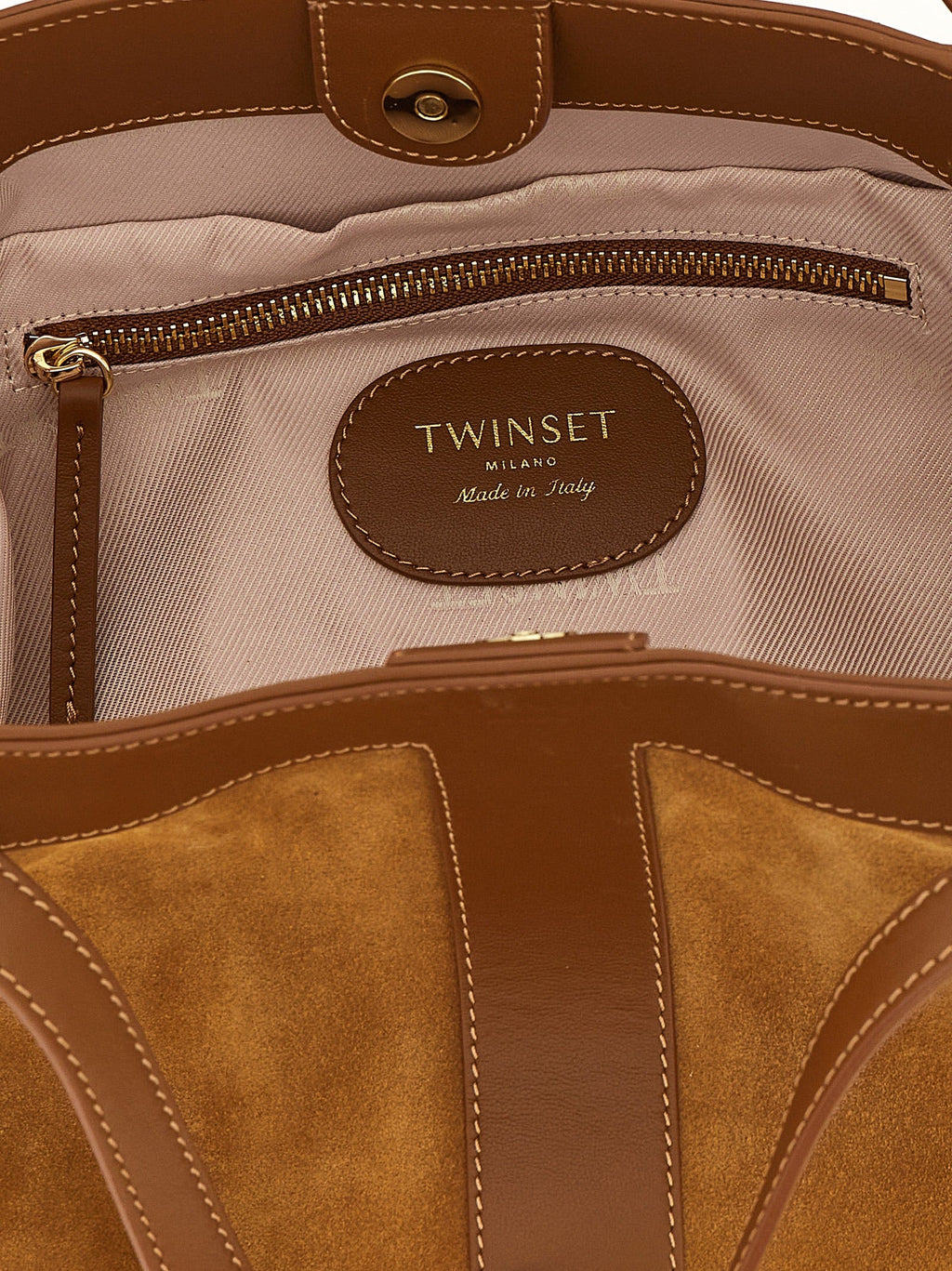 Twinset Brown Polyethylene Shoulder Bag