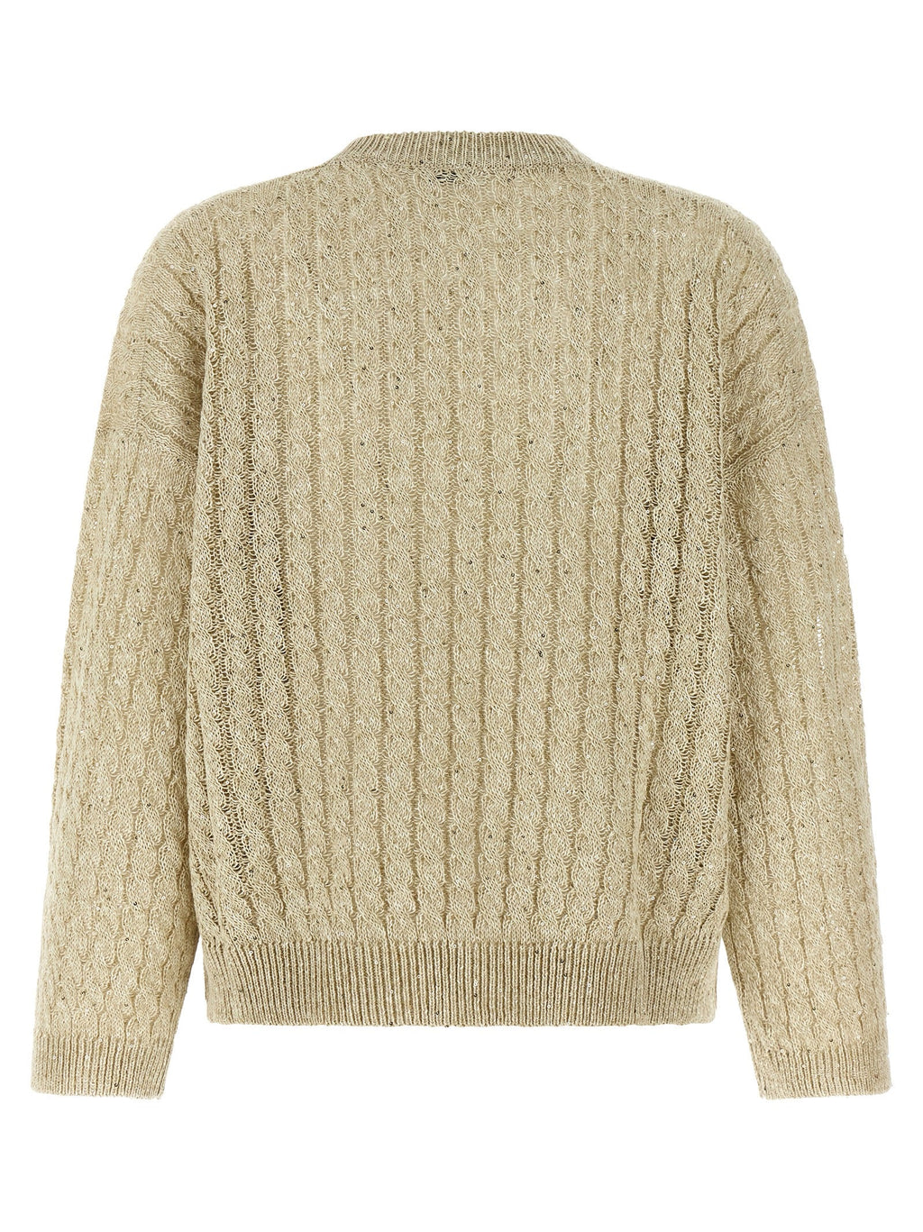 Brunello Cucinelli Beige Linen Cardigan