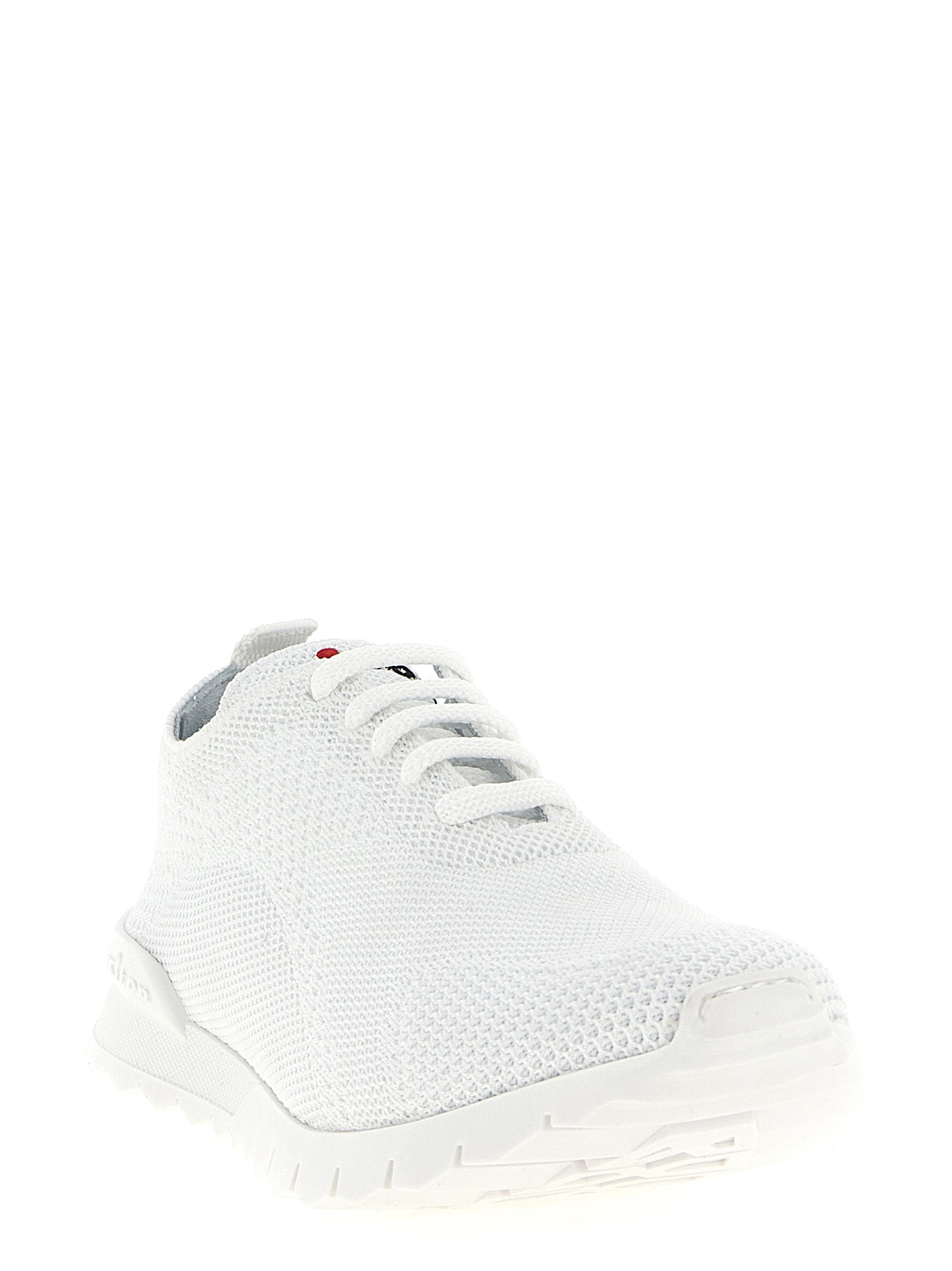 Kiton White Cotton Athletic Sneakers