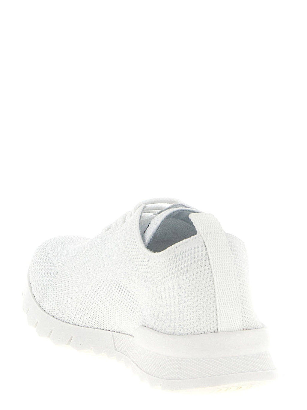 Kiton White Cotton Athletic Sneakers