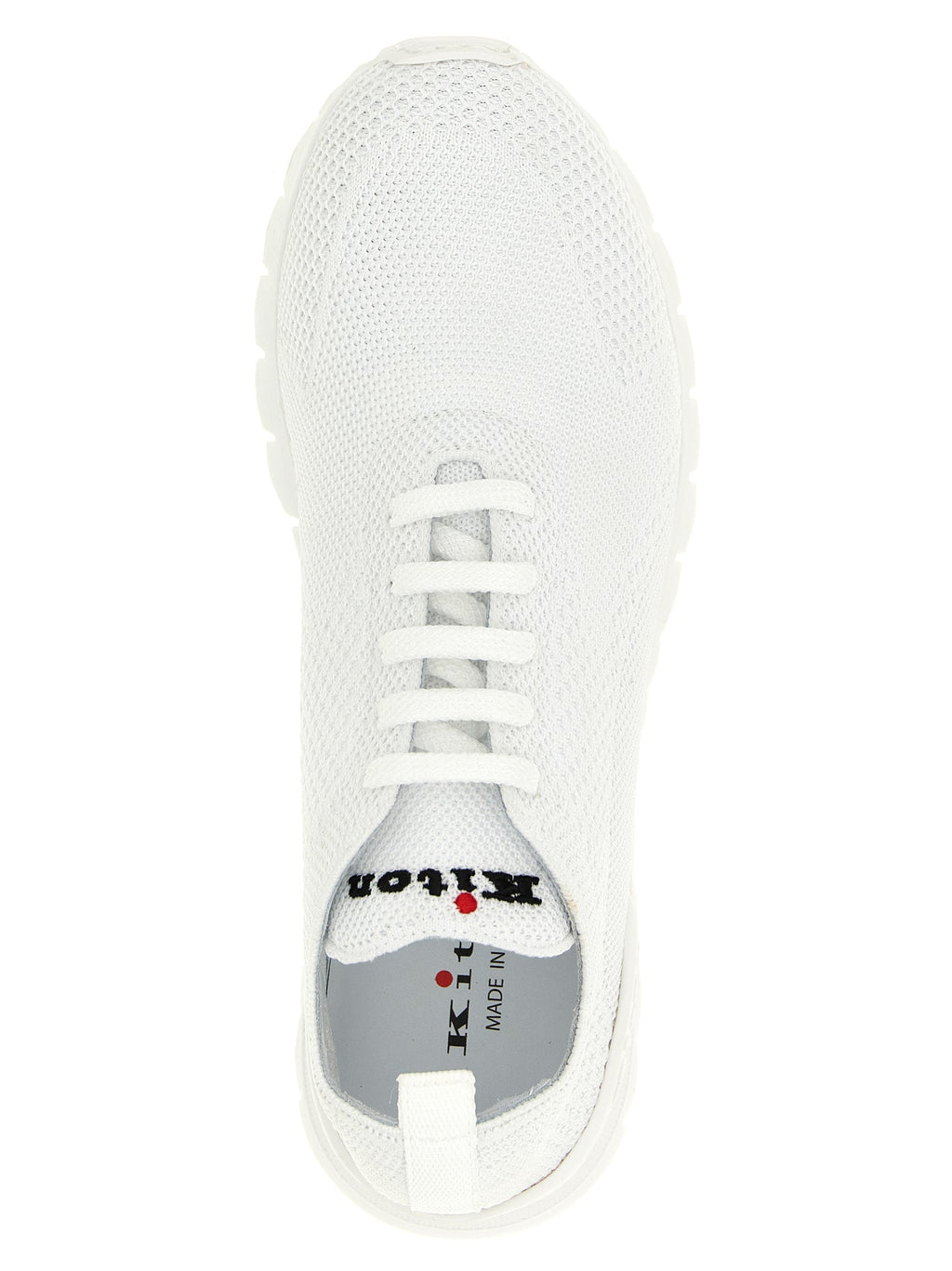 Kiton White Cotton Athletic Sneakers