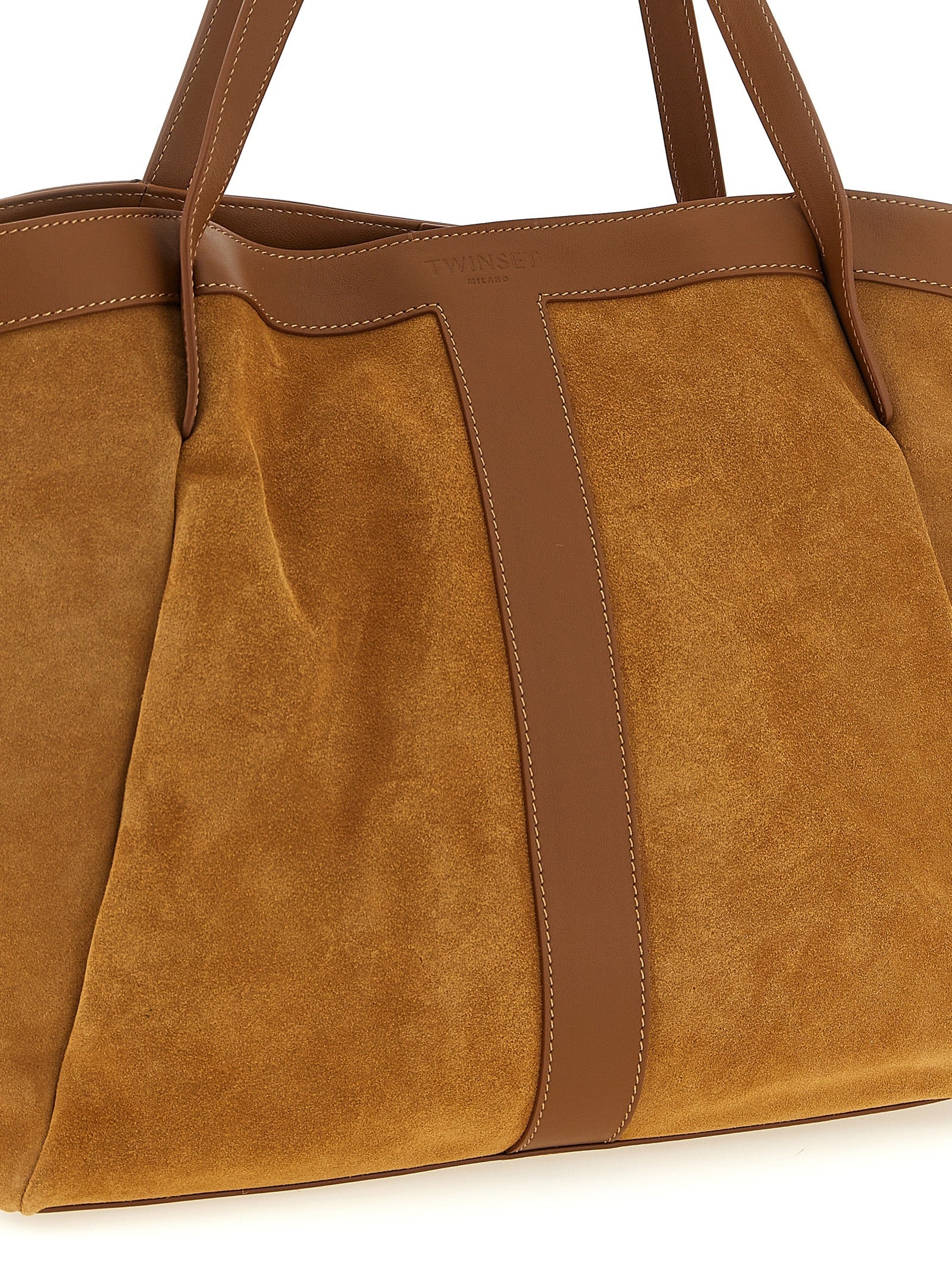 Twinset Brown Polyethylene Tote Bag