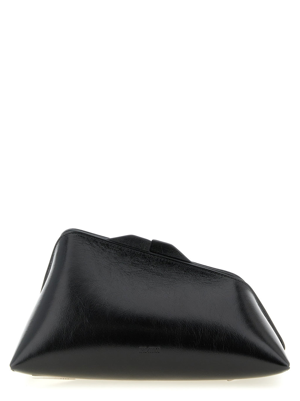 The Attico Black Calfskin Clutch Bag