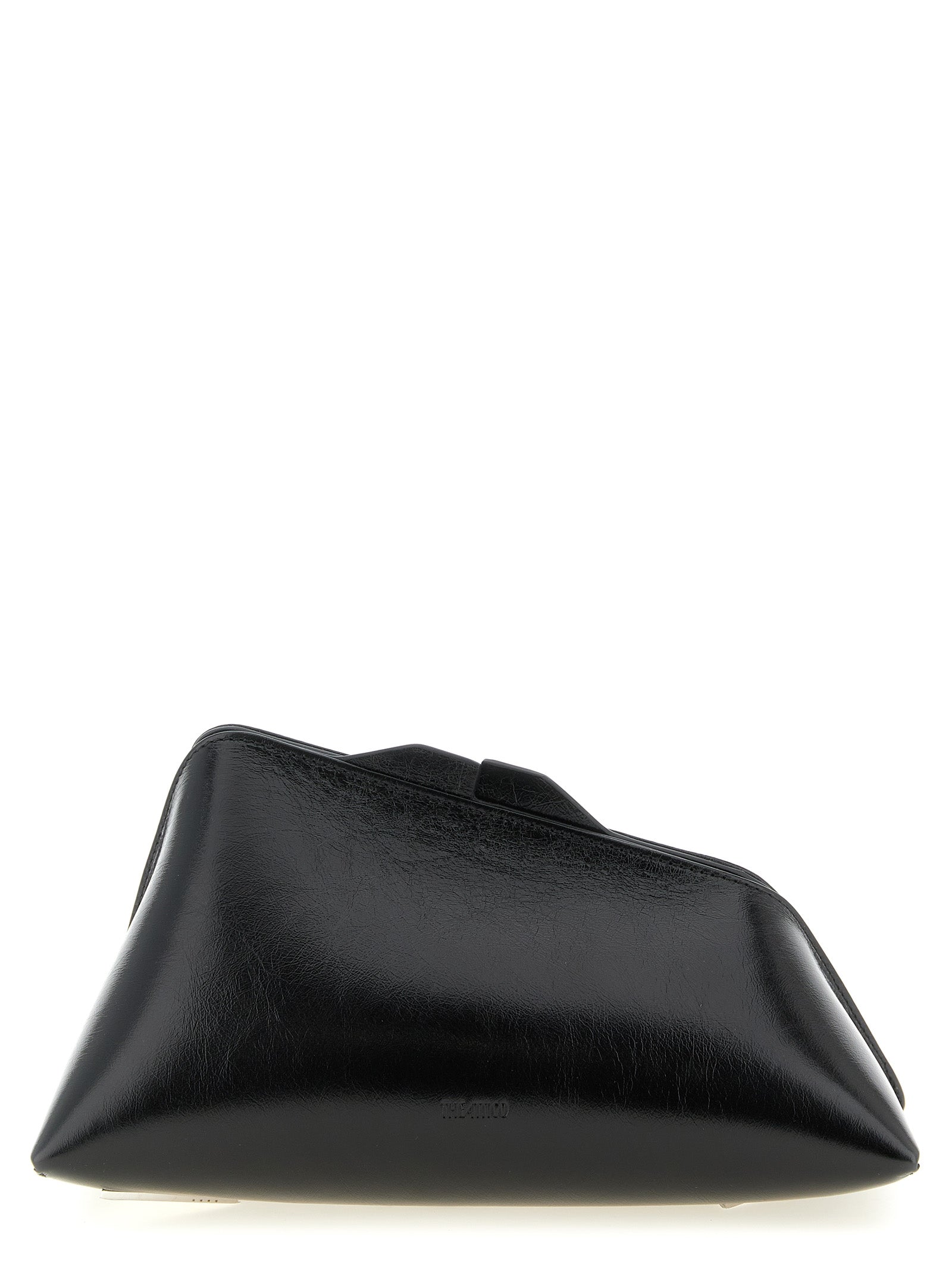 The Attico Black Calfskin Clutch Bag