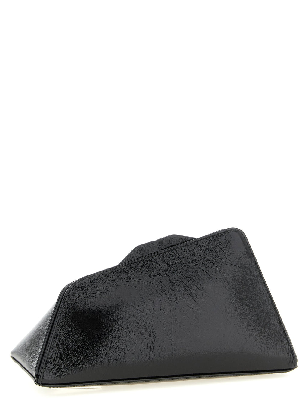 The Attico Black Calfskin Clutch Bag