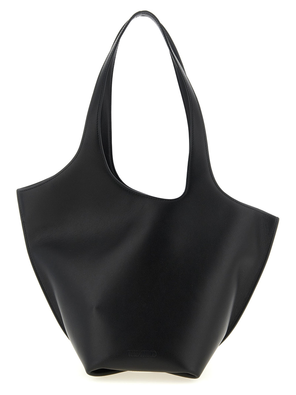 The Attico Black Calfskin Shoulder Bag