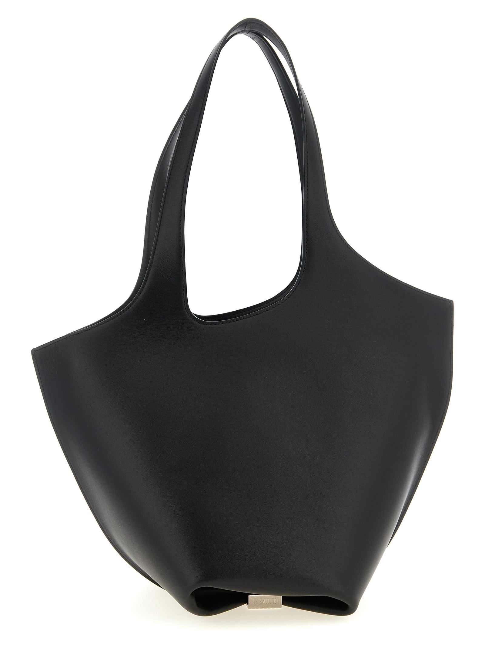 The Attico Black Calfskin Shoulder Bag