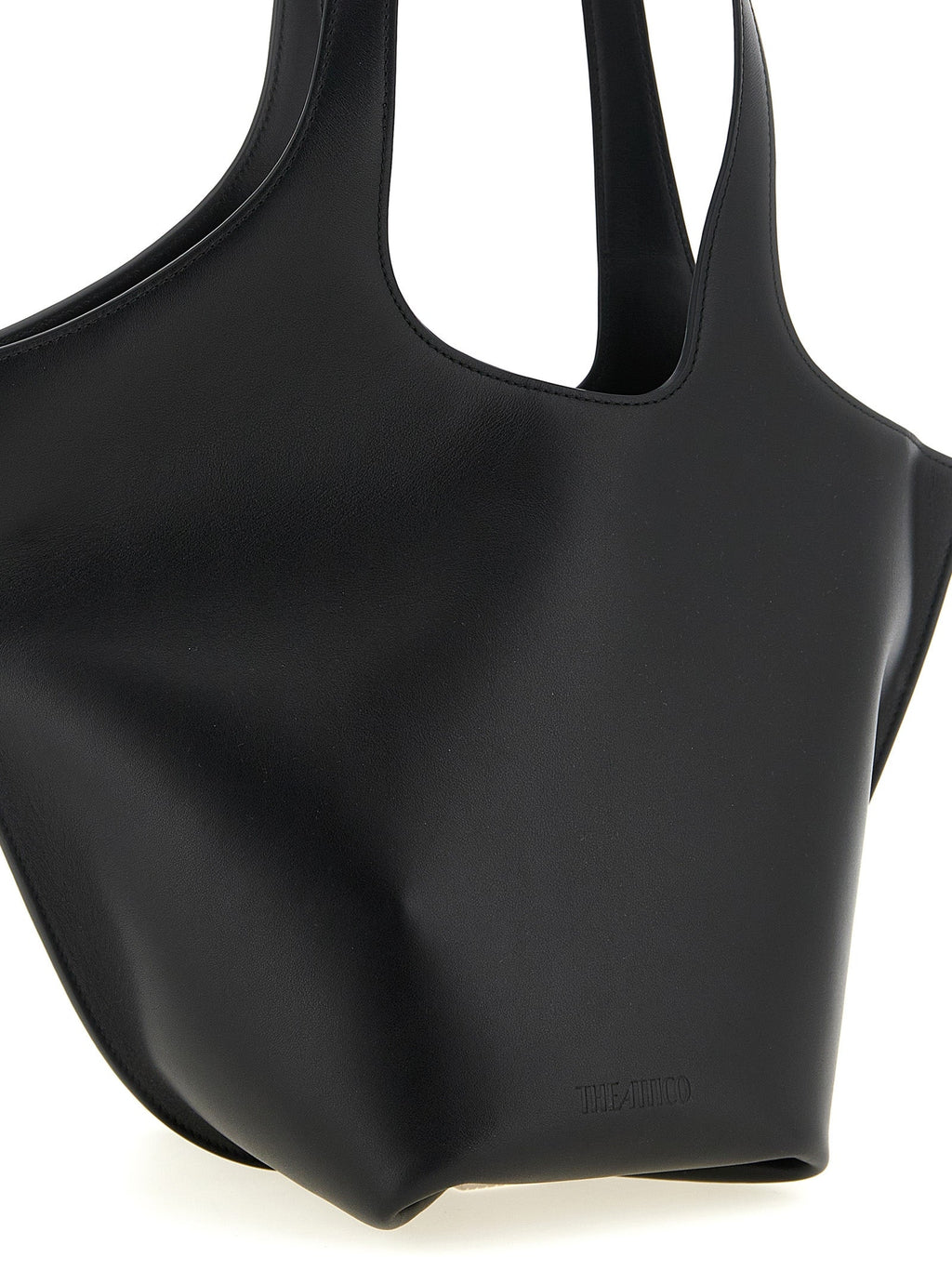 The Attico Black Calfskin Shoulder Bag