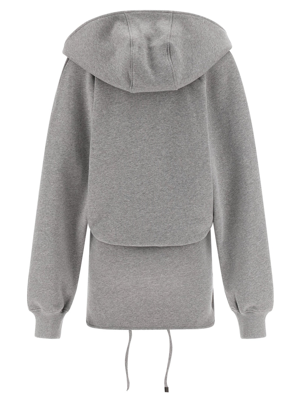 The Attico Gray Cotton Short Dress