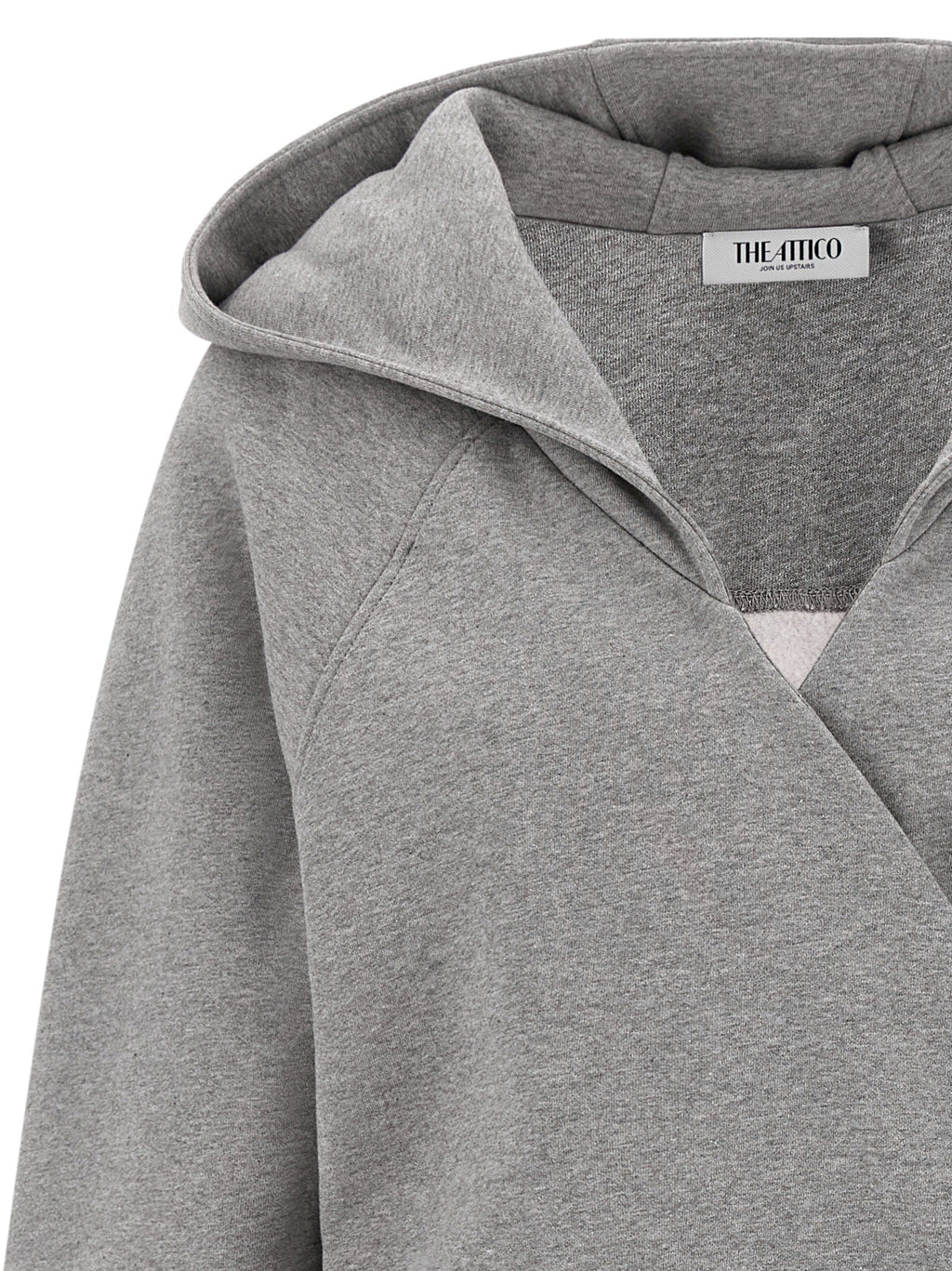 The Attico Gray Cotton Short Dress