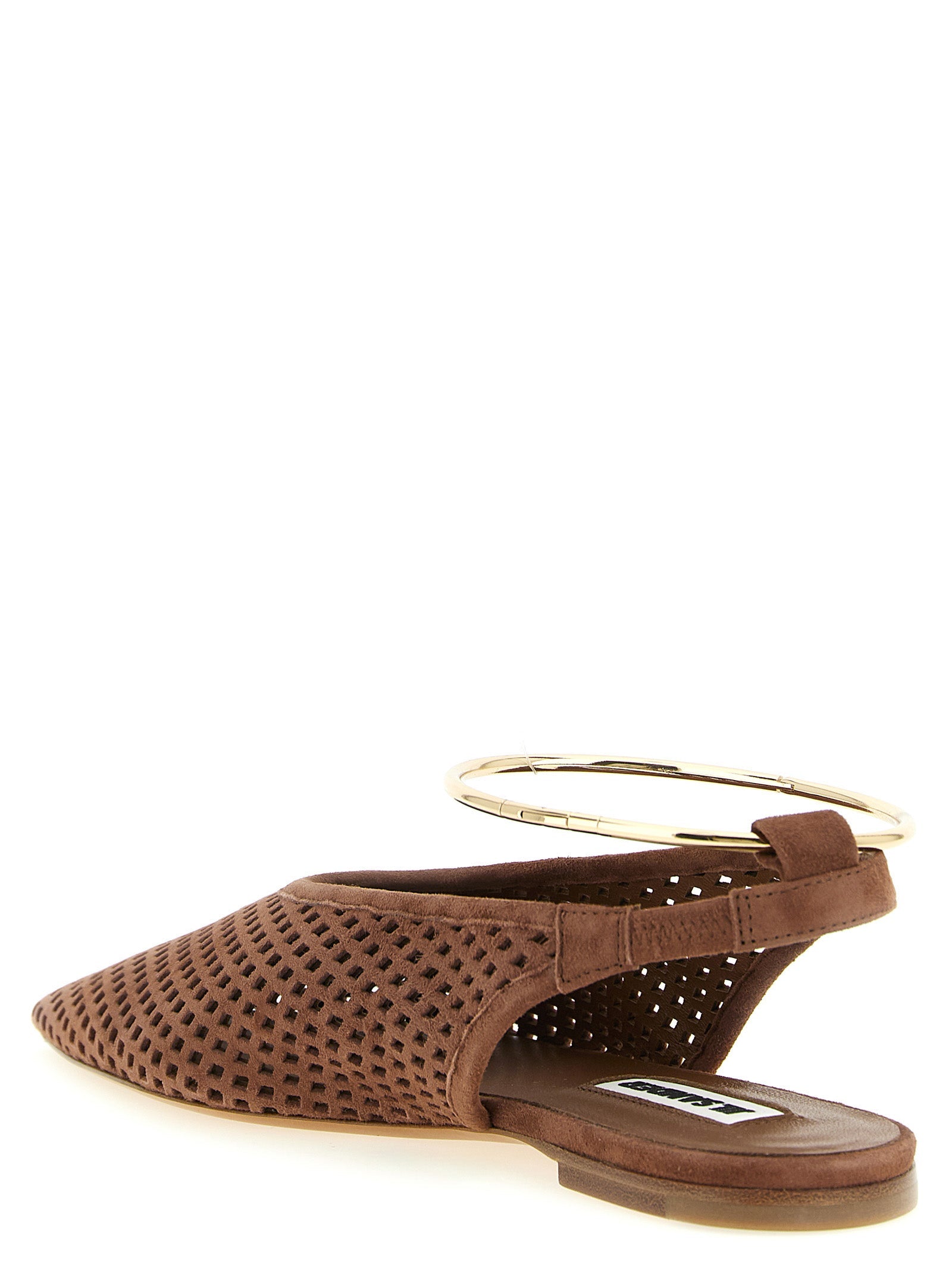 Jil Sander Brown Goatskin Ballet Flats