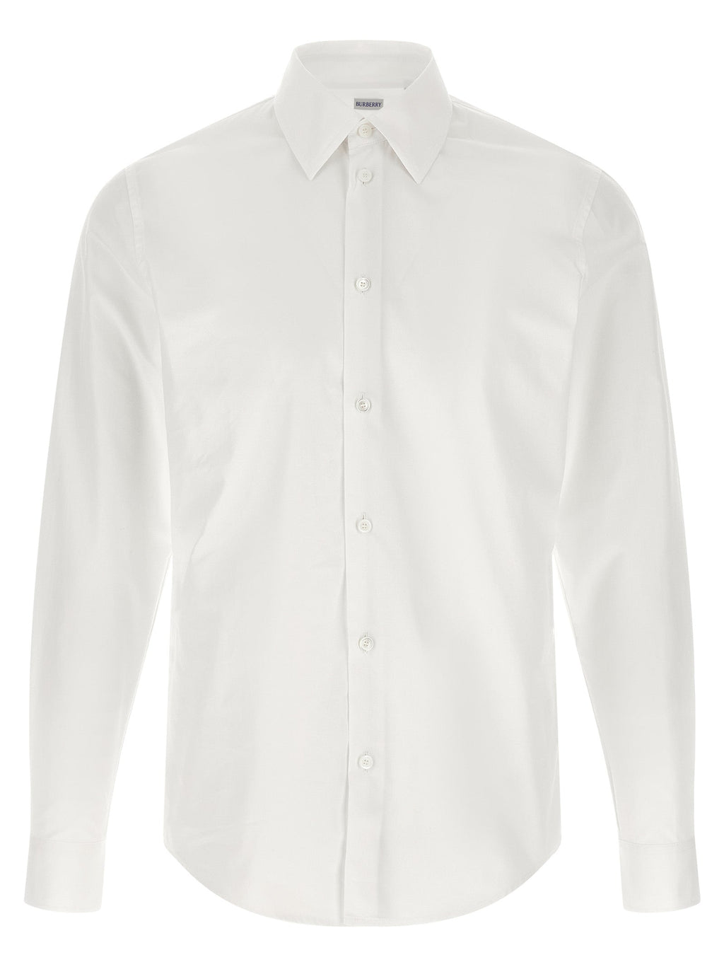 Burberry White Cotton Blouse