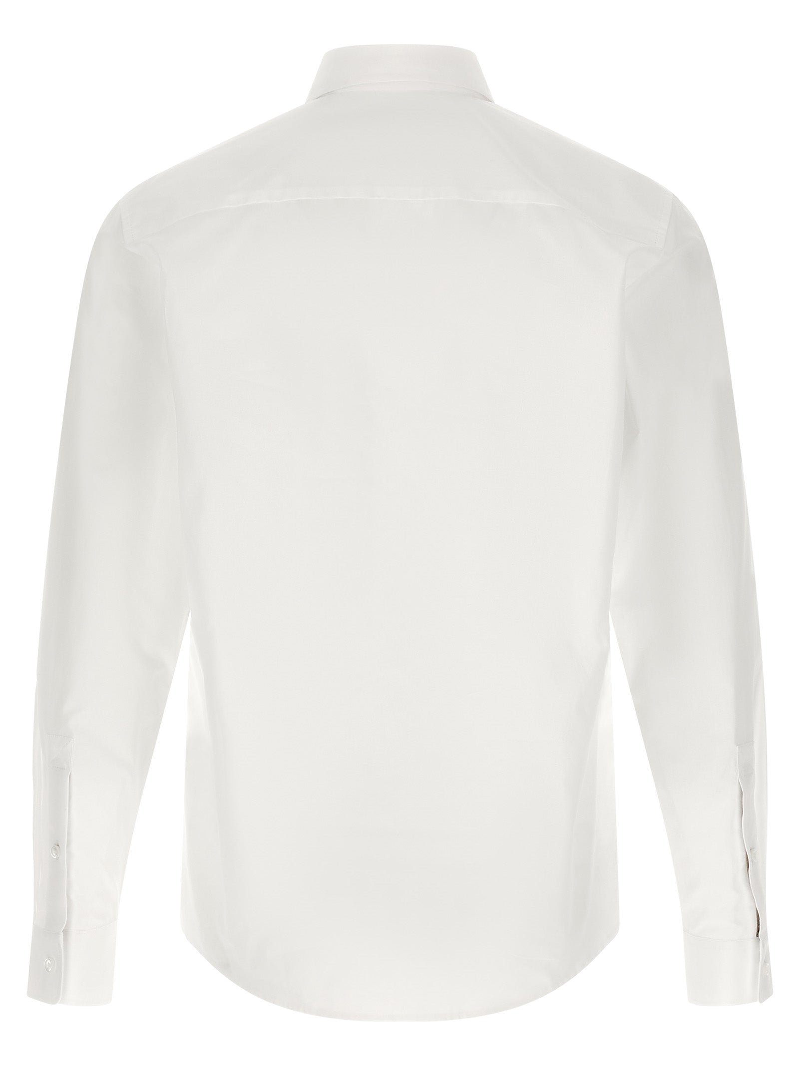 Burberry White Cotton Blouse