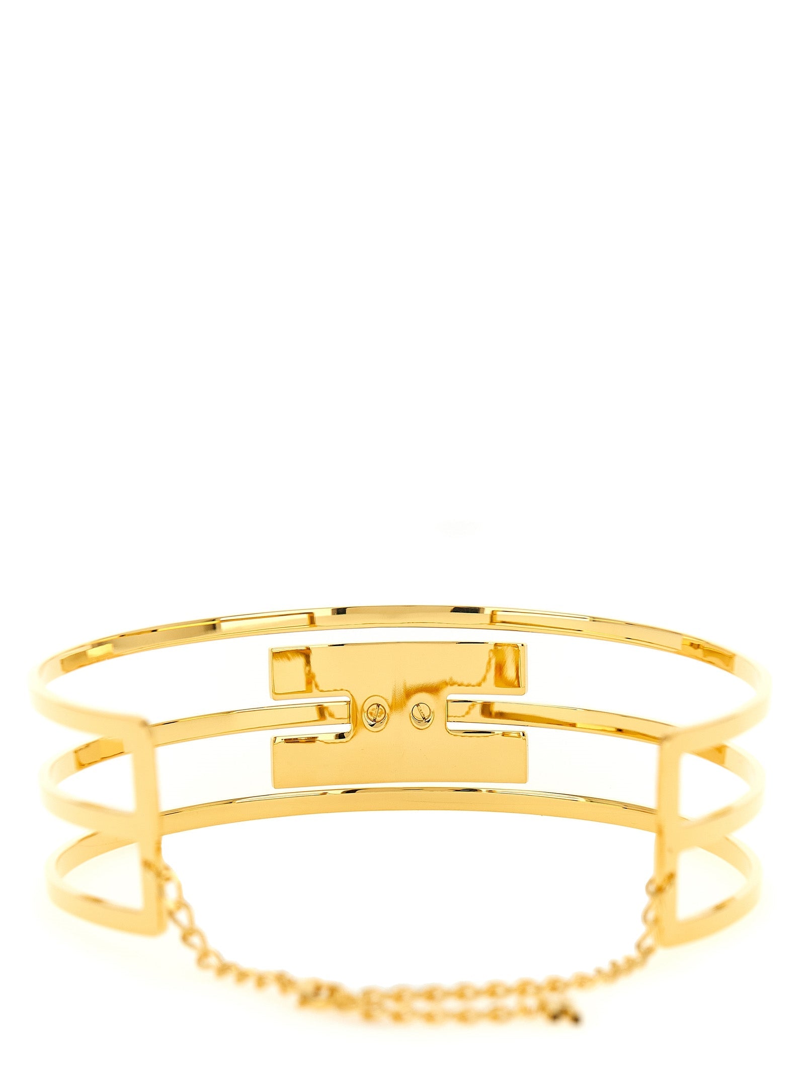 Elisabetta Franchi Gold Brass Necklace