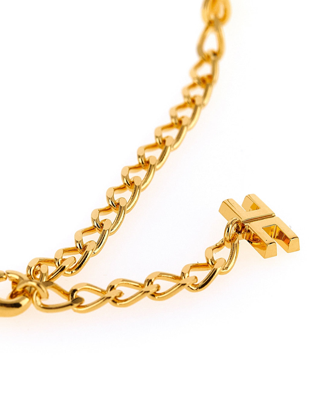 Elisabetta Franchi Gold Brass Necklace