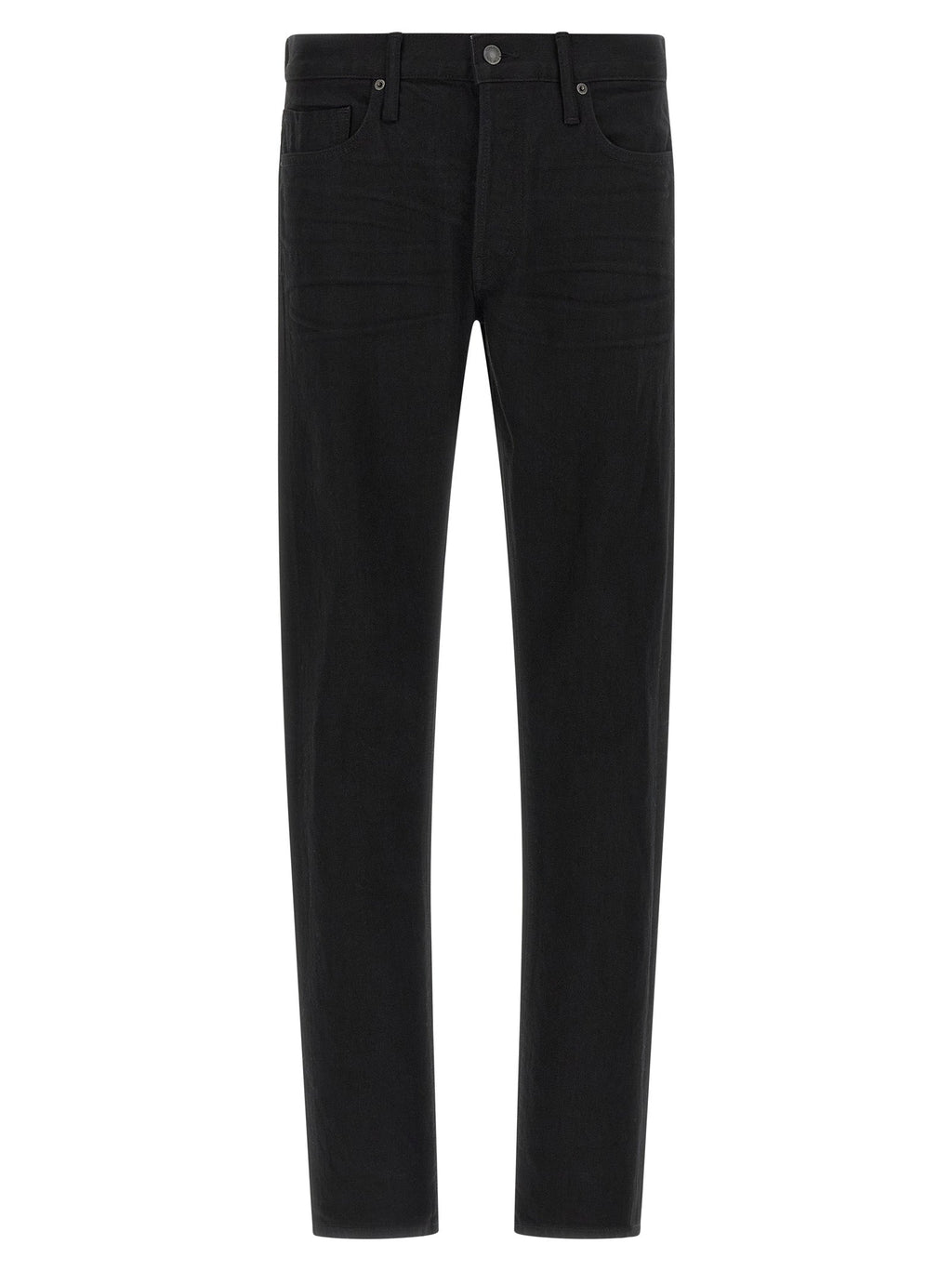 Tom Ford Black Cotton Straight-Leg Jeans