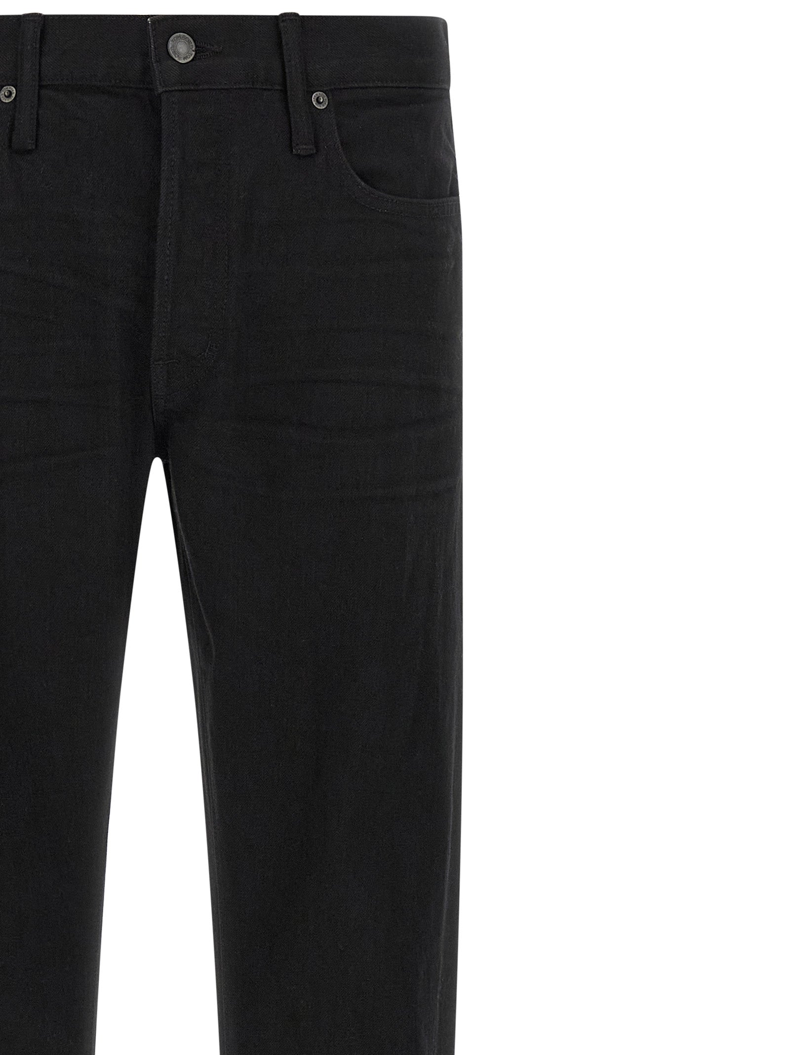 Tom Ford Black Cotton Straight-Leg Jeans