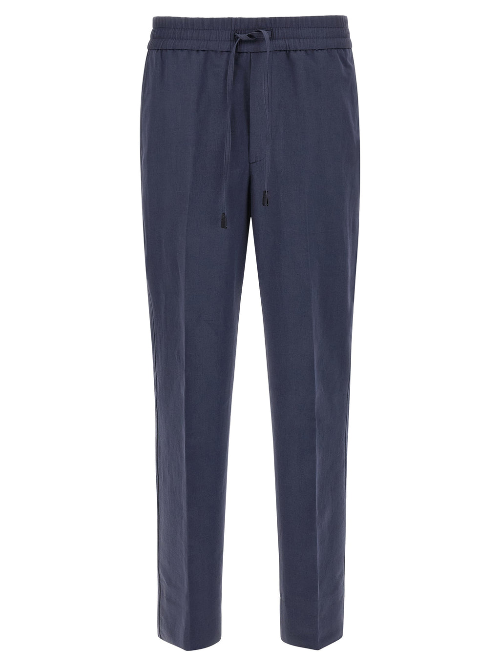 Brioni Blue Linen Casual Pants
