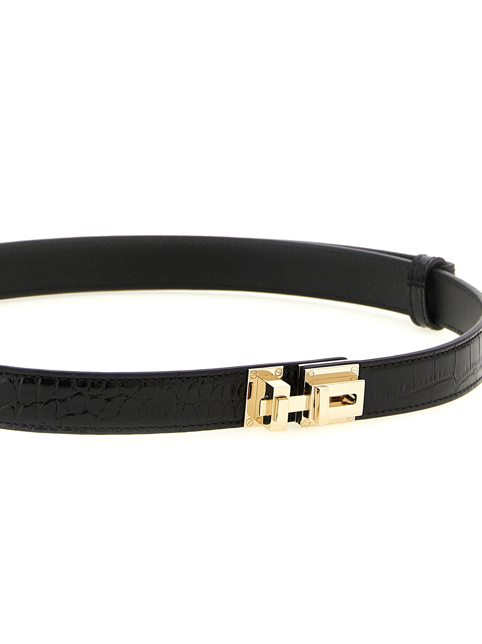 Tom Ford Black Calfskin Regular Belt