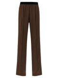 Tom Ford Brown Silk Casual Pants