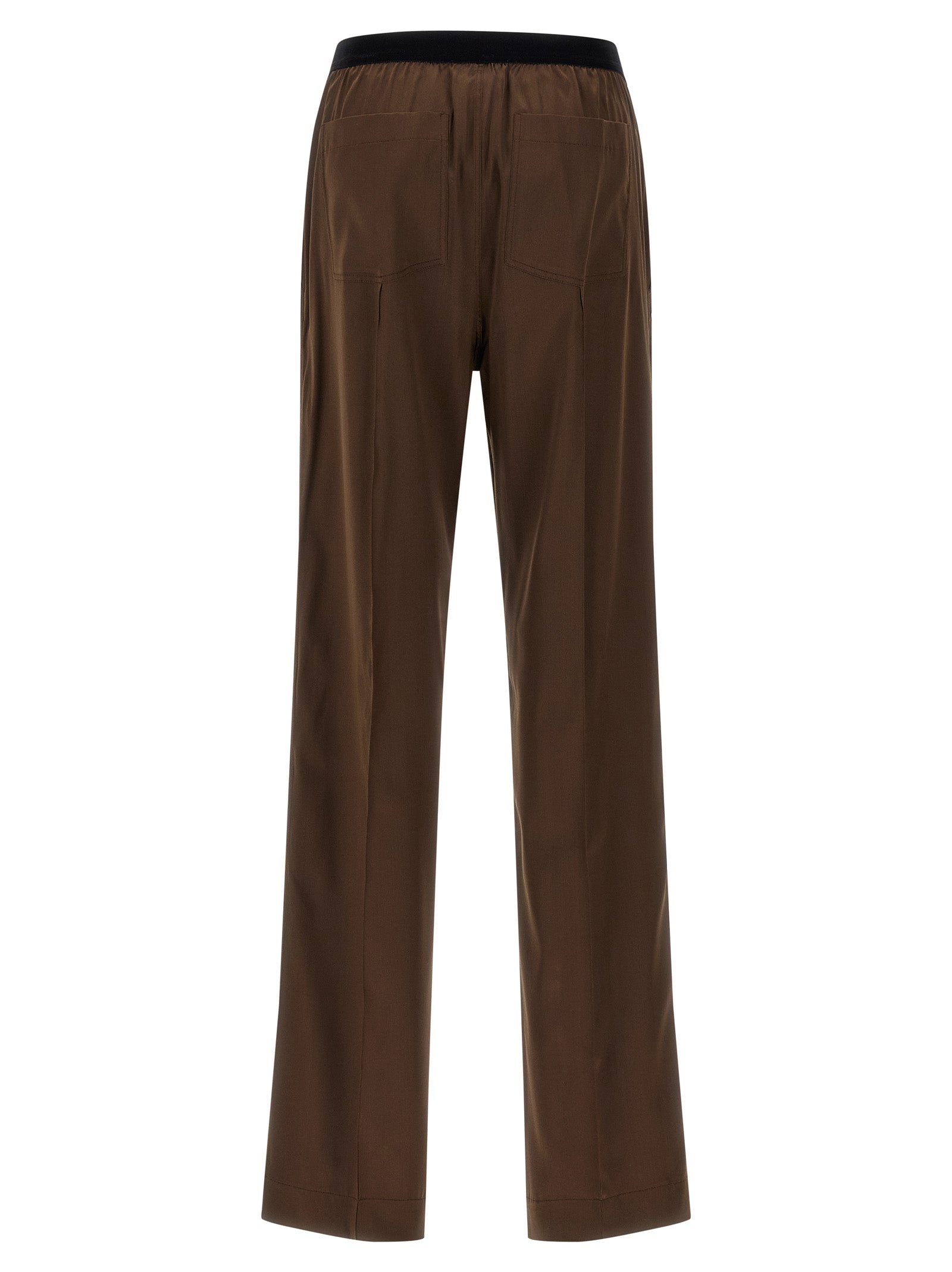 Tom Ford Brown Silk Casual Pants